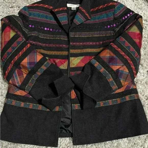 coldwater creek Black denim blazer jacket - Picture 9 of 10